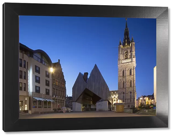Belfry (UNESCO World Heritage Site) and City Pavilion, Ghent, Flanders, Belgium