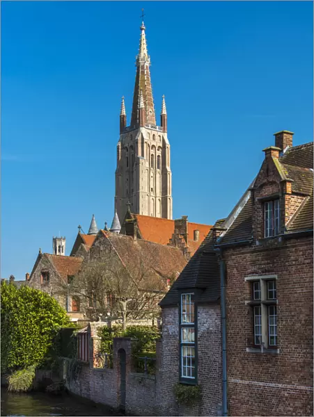 Church of Our Lady in Brugesaa belfry, Bruges, West Flanders, Belgium