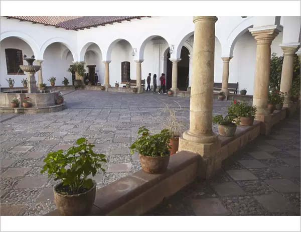 Courtyard in Casa de la Libertad (House of Freedom), Sucre (UNESCO World Heritage Site)