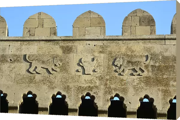 Detail of the Double City Gates (Qosa qala Qapisi) dating back to the 12th century