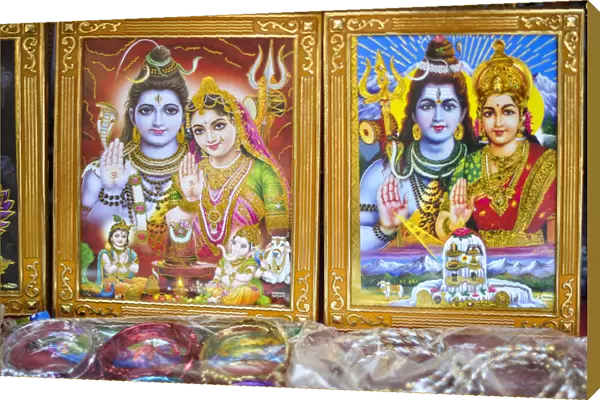 Images of Hindu Gods, Pashupatinath, Kathmandu, Nepal, Asia