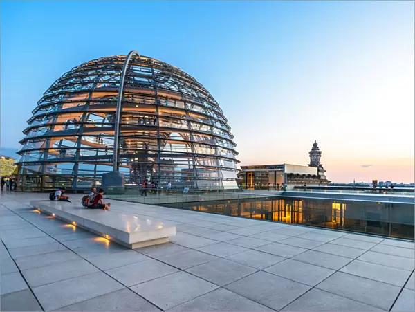Reichstag Dome, Parliament building in Berlin, Germany, Europe