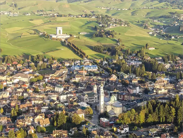 Asiago aerial view. Veneto, Italy, Europe