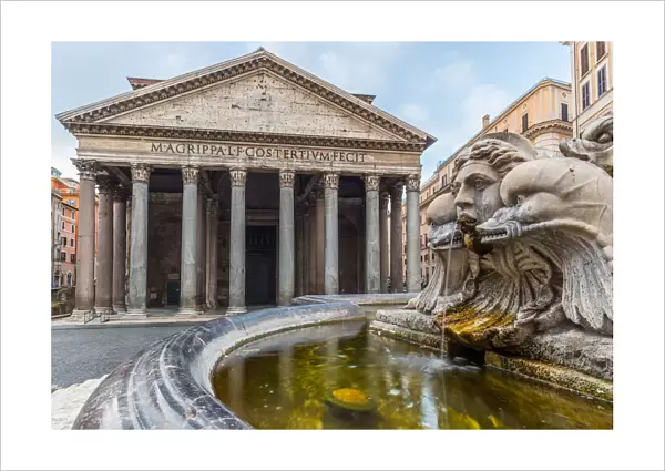 Europe, Italy, Lazio, Rome. Pantheon and its square