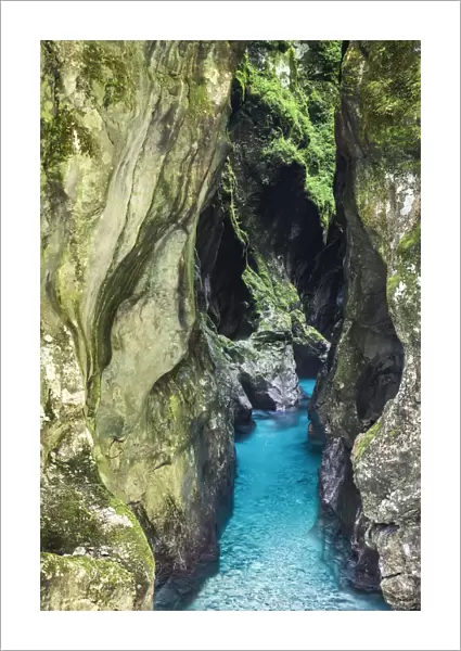 Tolmin gorges, Goriska Region, Soaca valley, Triglav National Park, Slovenia, Europe