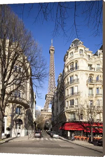 Eiffel tower in Paris, Ile-de-France, France