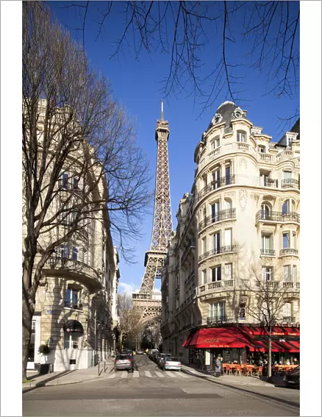 Eiffel tower in Paris, Ile-de-France, France