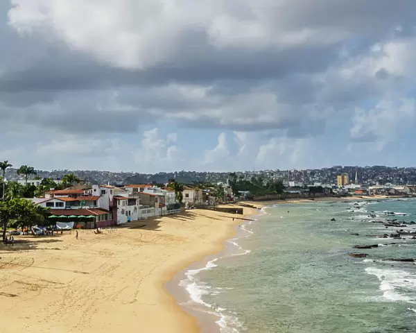 Boa Viagem Beach, elevated view, Salvador, State of Bahia, Brazil