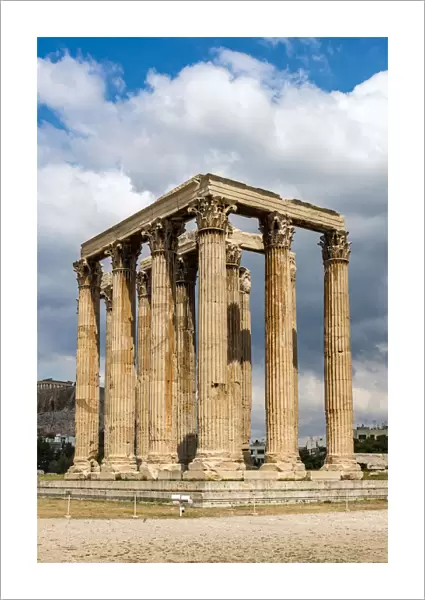 Temple of Olympian Zeus or Olympieion, Athens, Attica, Greece