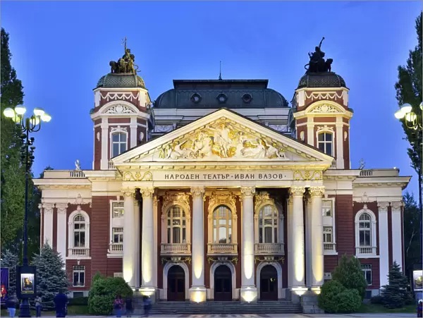 Ivan Vazov National Theatre, the oldest theatre in the country. Sofia, Bulgaria