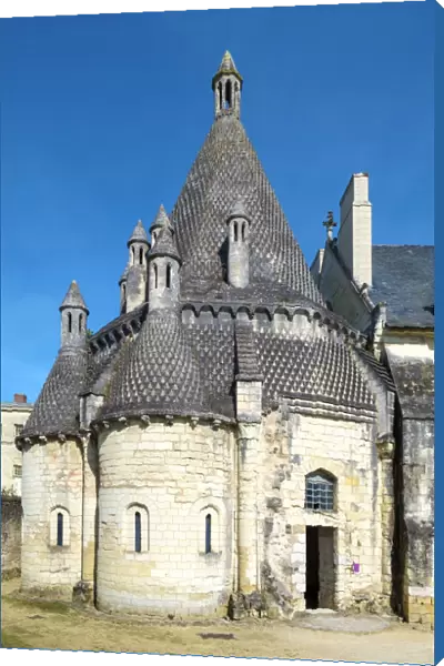 Exterior of Byzantine style kitchen building at Fontevraud Abbey, Fontevraud