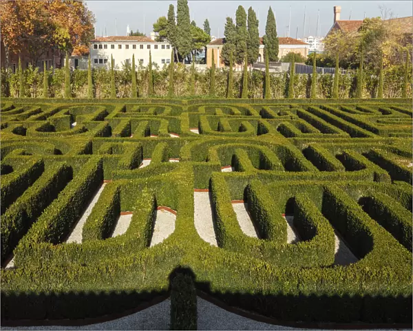 The Borges Labyrinth in San Giorgio Maggiore, Venice, Veneto, Italy