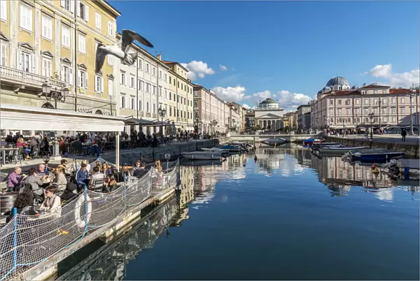 europe, Italy, Friuli-Venezia-Giulia. Trieste - il canal grande
