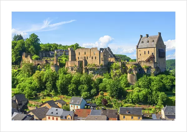 View at Larochette castle, Kanton Mersch, Luxembourg