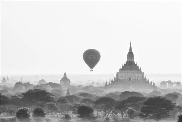 Temples of Bagan at sunrise, Mandalay, Burma (Myanmar)