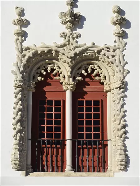Window of the Palacio Nacional de Sintra (Sintra National Palace), a Royal Palace