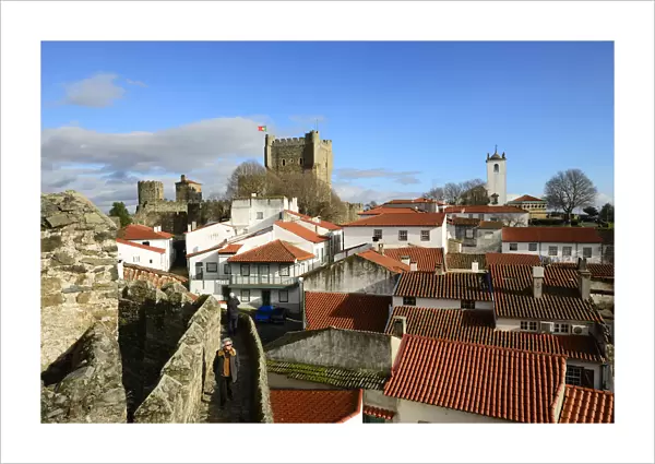 The castle and the medieval citadel of Braganca, one of the oldest cities in Portugal