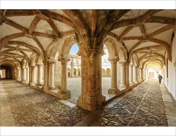 Micha cloister. Convent of Christ, a UNESCO World Heritage Site. Tomar, Portugal (MR)
