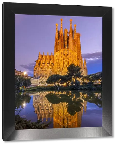 Nativity facade, Sagrada Familia basilica church, Barcelona, Catalonia, Spain