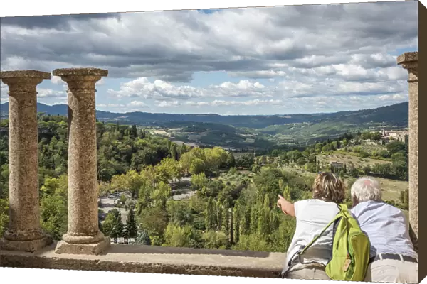 Europe, Italy, Umbria. View from Todi over the surrounding landscape