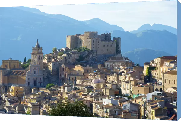 Europe, Italy, Sicily, Caccamo, Norman Castle