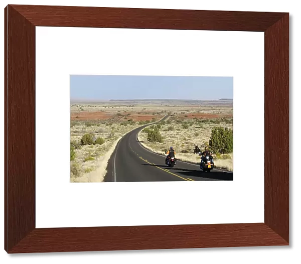People riding bikes near Flagstaff, Arizona, USA MR