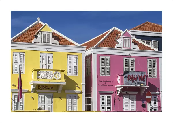 Curacao, Willemstad, Pietermaai, Bij Blauw Boutique hotel and restaurant and Deja