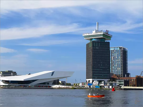 A DAM Tower and Eye Film Museum, Amsterdam, Noord Holland, Netherlands