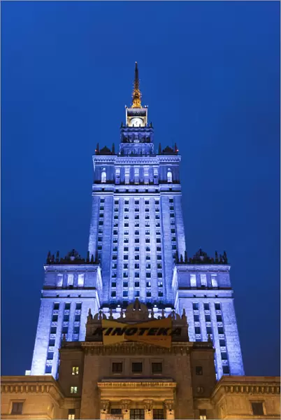 The Palace of Culture and Science, a gift from the USSR to Poland in 1955. Warsaw, Poland