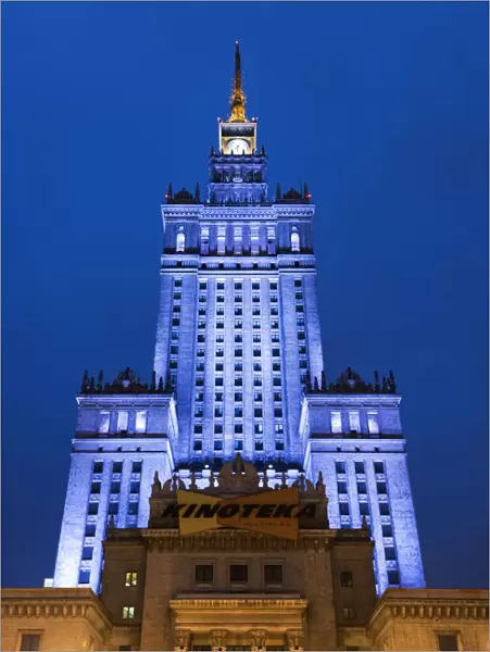 The Palace of Culture and Science, a gift from the USSR to Poland in 1955. Warsaw, Poland