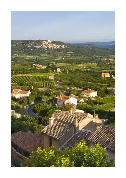 View Towards Lacoste from Bonnieux Vaucluse, Provence Alpes Cote D Azur, France
