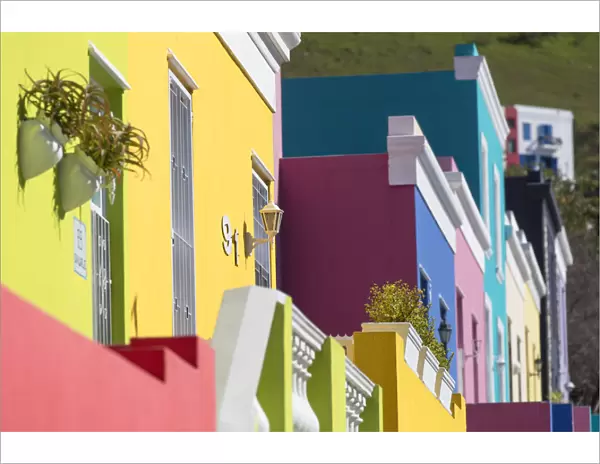 Colourful houses in Bo Kaap, Cape Town, Western Cape, South Africa