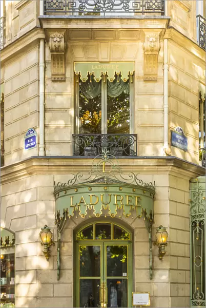 The famous bakery  /  patisserie Laduree, Champs Elysees, Paris, France
