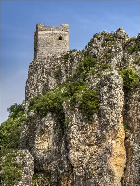 Moorish castle, Zahara de la Sierra, Andalusia, Spain