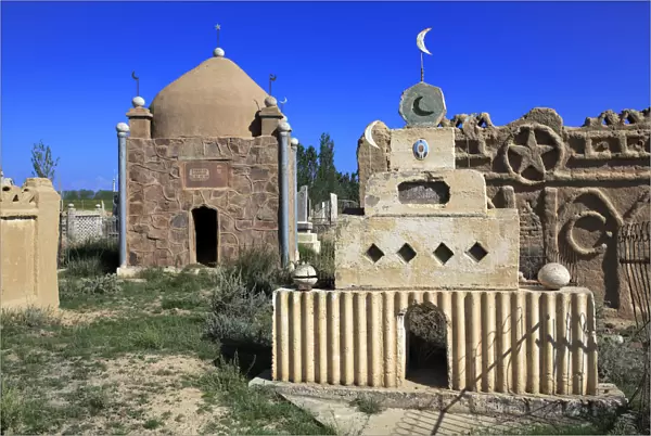 Muslim cemetery, Issyk Kul oblast, Kyrgyzstan