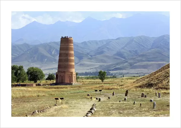 Burana tower minaret (9th century), Chuy oblast, Kyrgyzstan