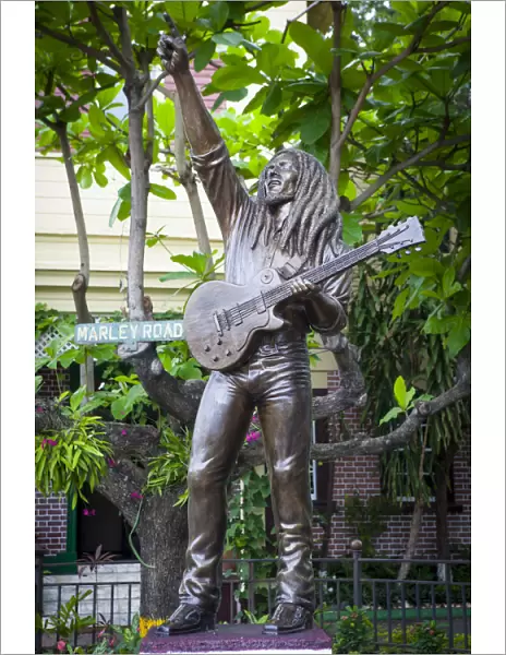Bob Marley Statue, Bob Marley Museum, Kingston, St. Andrew Parish, Jamaica, Caribbean