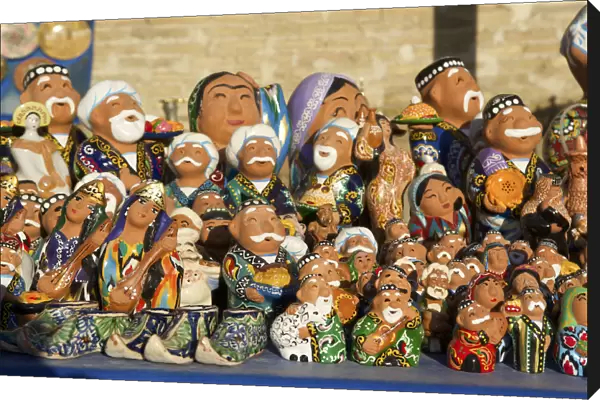 Traditional puppets, souvenirs, Chiva, Uzbekistan