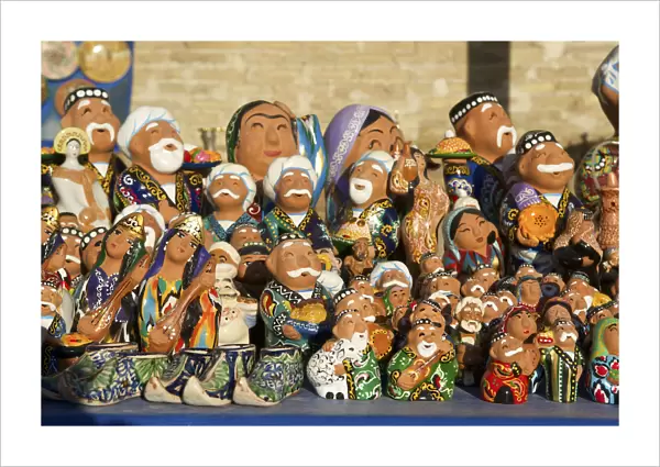 Traditional puppets, souvenirs, Chiva, Uzbekistan