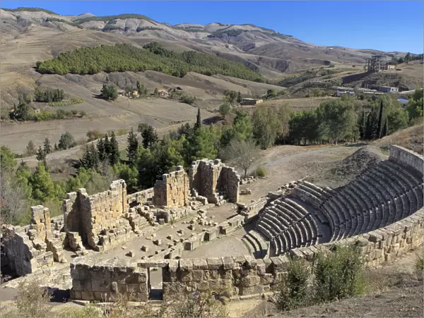 Roman Theater, Ruins of ancient city Cuicul, Djemila, Setif Province, Algeria