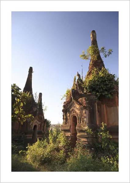 Myanmar (Burma), Shan State, Inle Lake, Inthein Village Nyaung Ohak old ruins