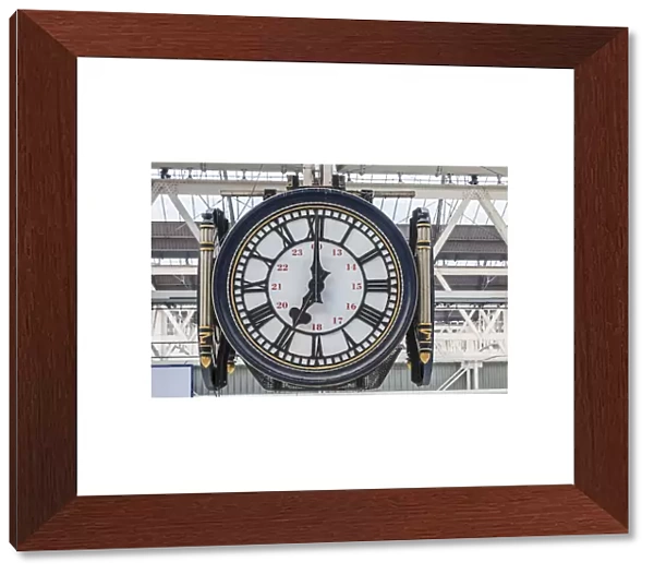 England, London, Waterloo Station, Station Clock