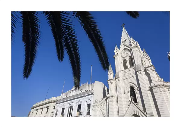 Chile, Antofagasta, Plaza Colon, Iglesia Catedral San Jose, exterior