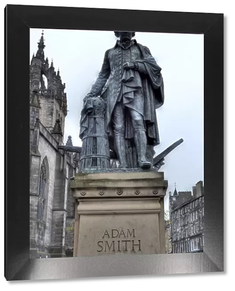 Monument to Adam Smith, Edinburgh, Scotland, UK