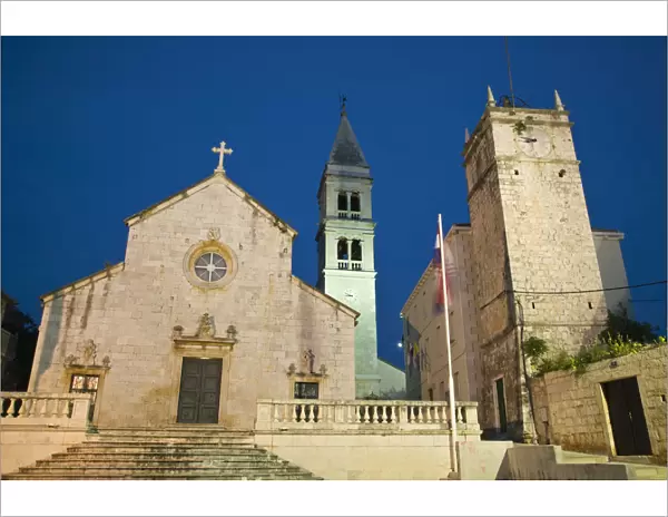 Croatia, Central Dalmatia, Brac Island, Supetar, Church of the Annunciation (b. 1733)