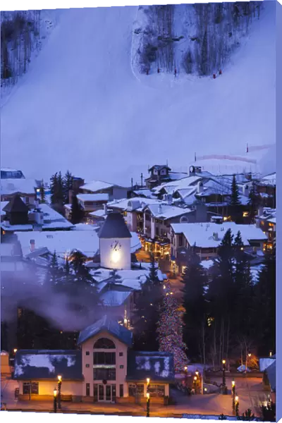 USA, Colorado, Vail, elevated town and resort