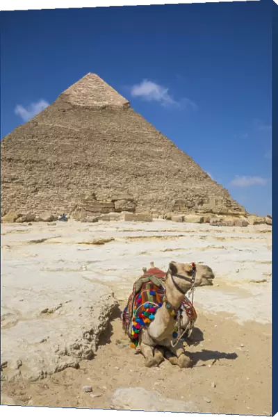 Pyramid of Khafre (Chephren), Pyramids of Giza, Giza, Cairo, Egypt