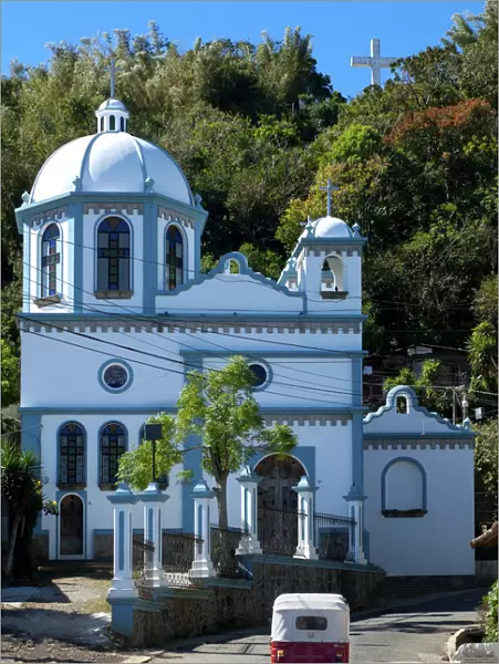 Ataco, El Salvador, Iglesia El Calvario, Three-Wheeled Taxi, Department Of Ahuachapan