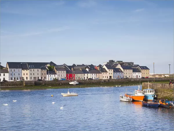 Ireland, County Galway, Galway City, port buidlings of The Claddagh