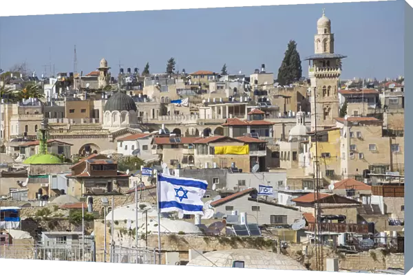 Israel, Jerusalem, View of old Town